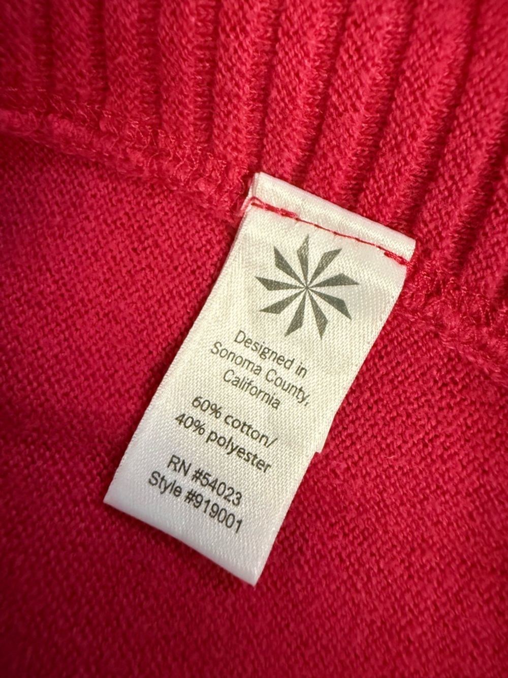 Athleta Metta Pink Ribbed V-Neck Hoodie Sweater Size Medium - Picture 4 of 6